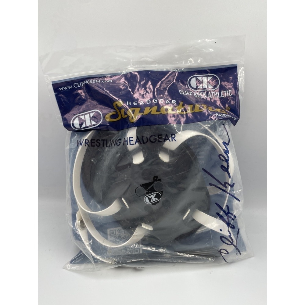 Cliff Keen E58 Wrestling Headgear Black Adult One Size Adjustable 4-Strap Design